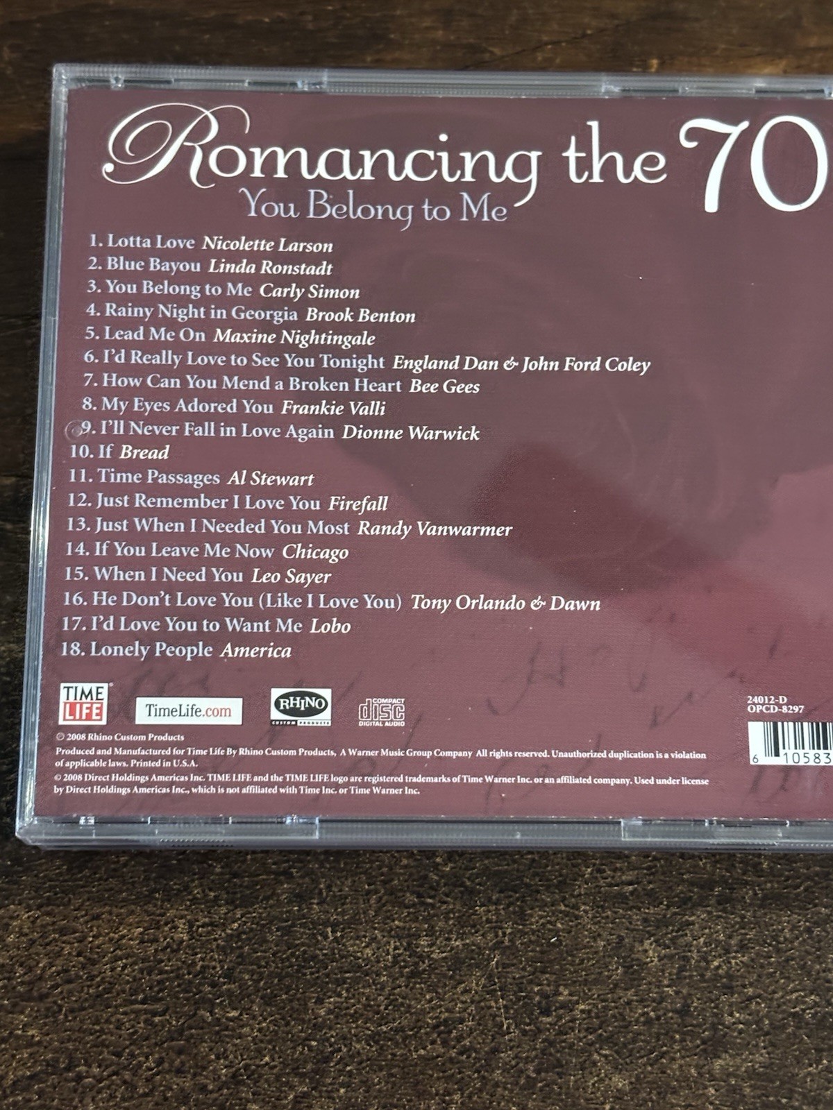 Time Life Romancing the 70’s 7-CD Set Ten CD’s FREE SHIPPING