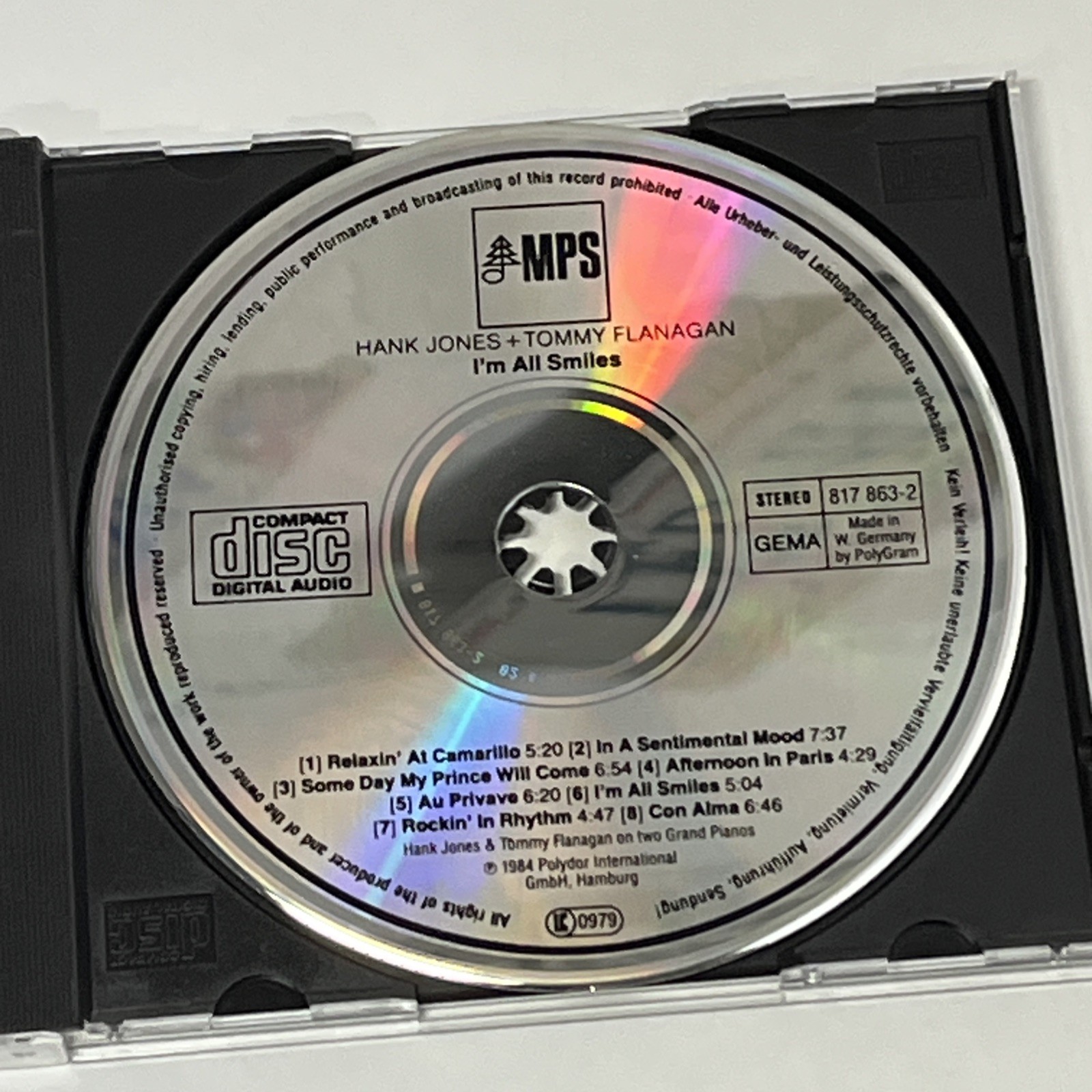 Tommy Flanagan CD Bundle - I'm All Smiles & Lady Be Good ...For Ella Jazz Bop NM
