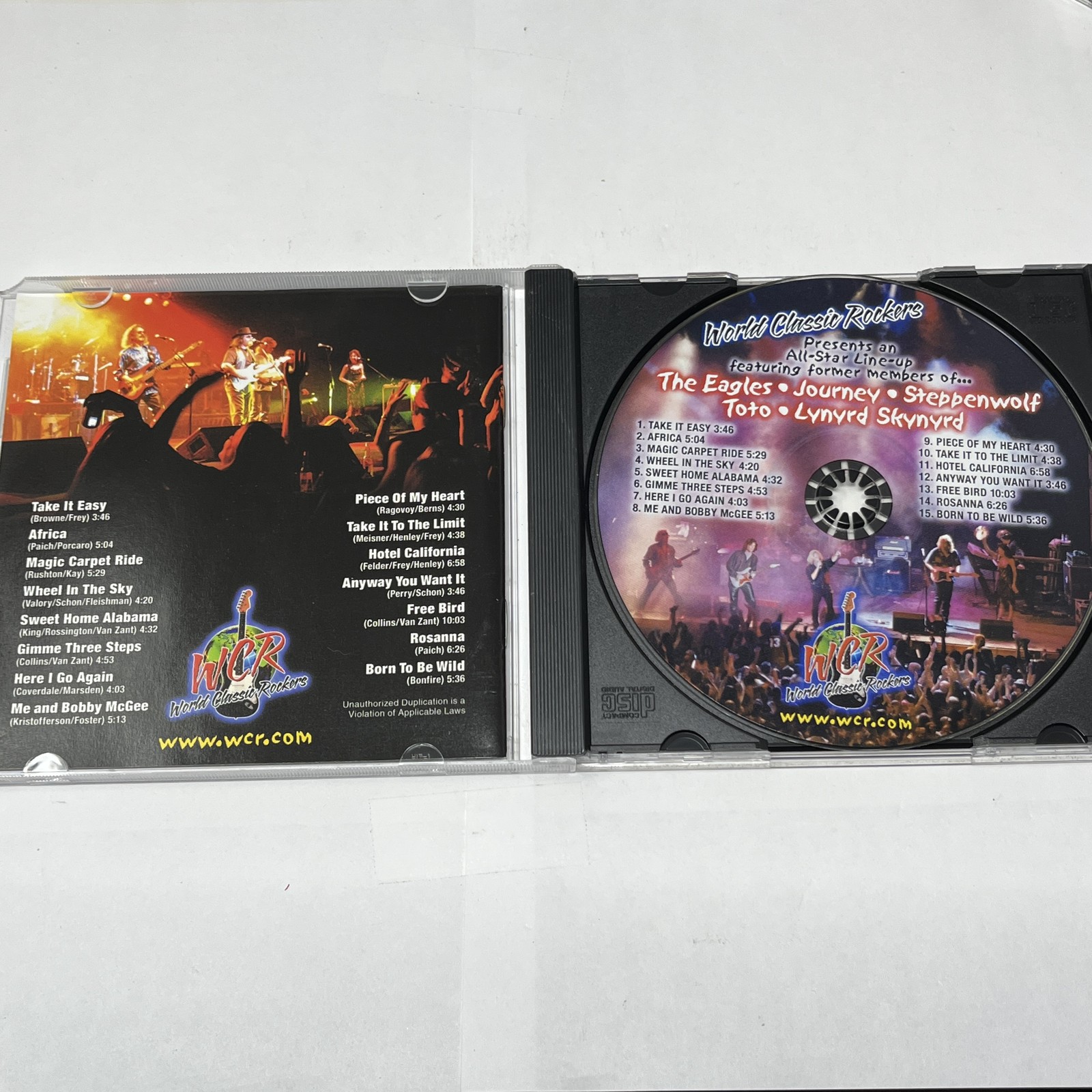 World Classic Rockers CD feat. The Eagles Journey Steppenwolf Toto Lynyrd