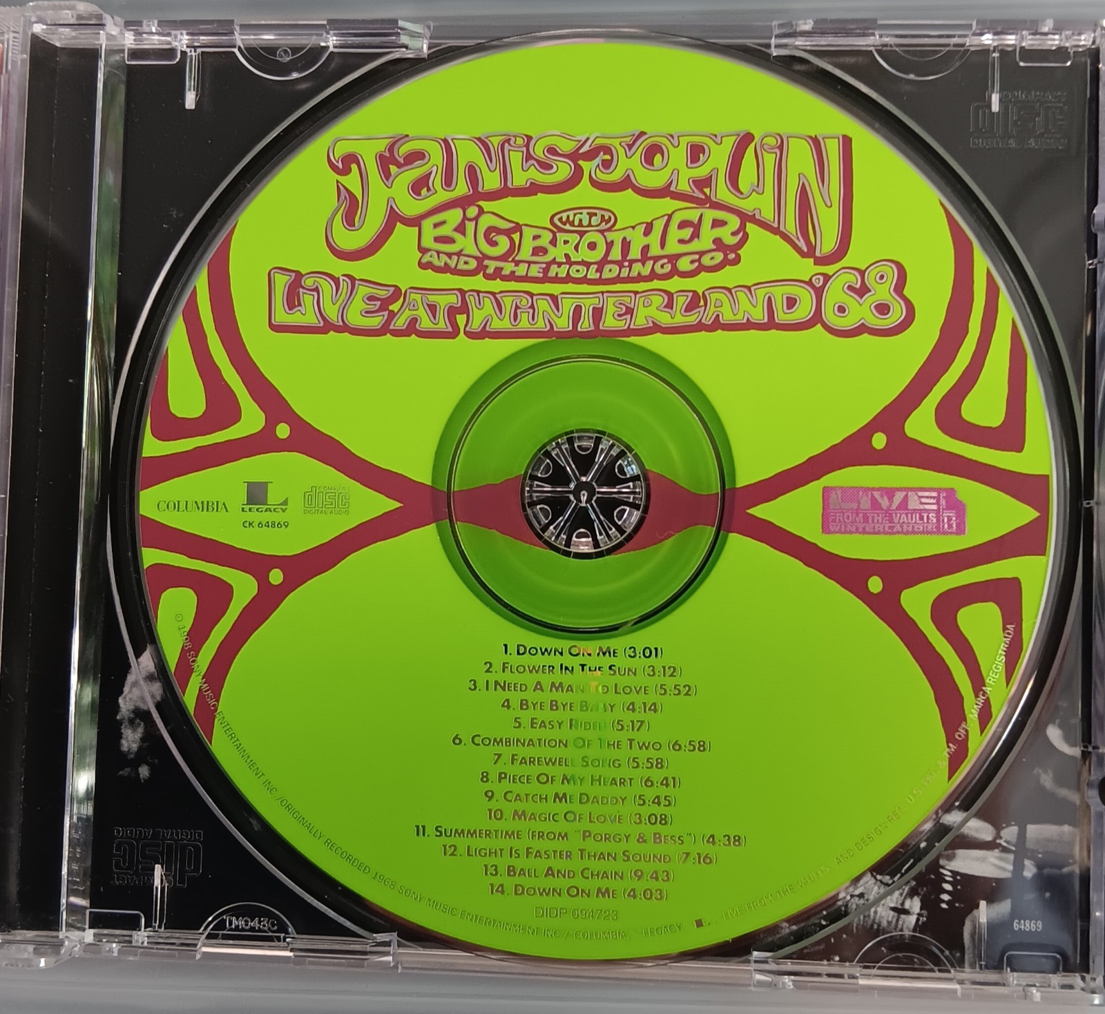 Janis Joplin With Big Brother And The Holding Company–Live At Winterland CD
