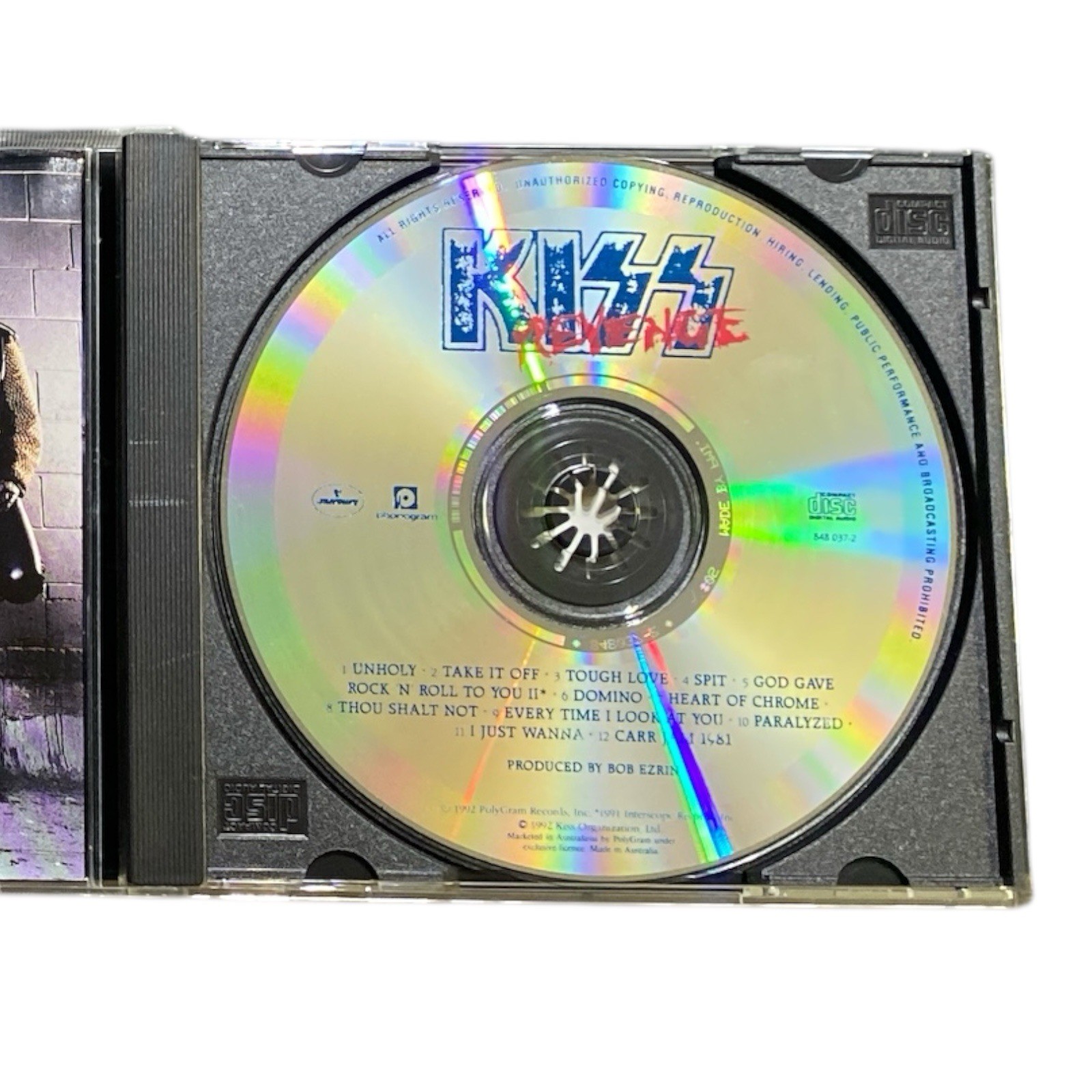 KISS Revenge CD 1992 First Australian Pressing Mercury 848037-2 Rare Rock Album
