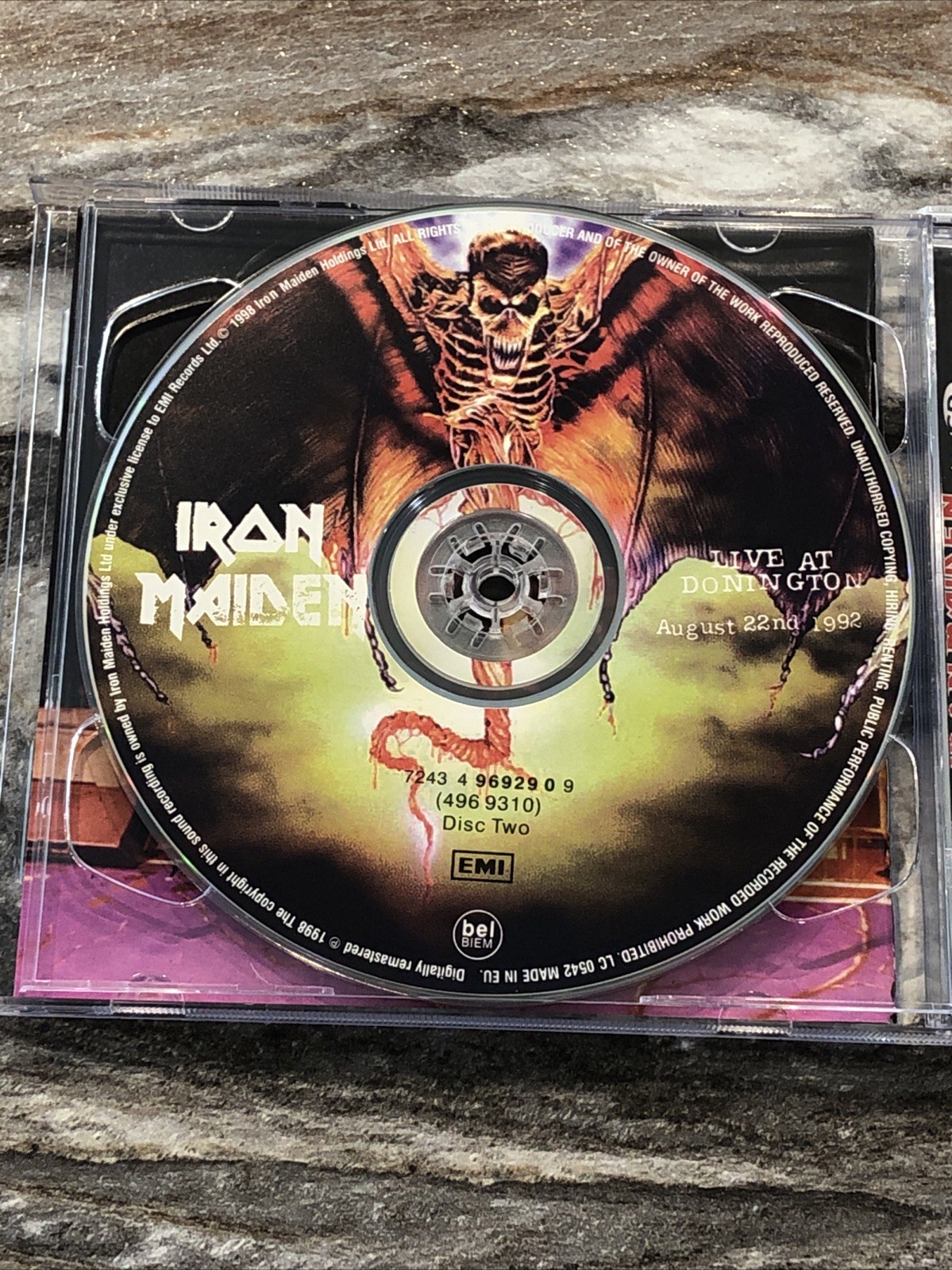 Iron Maiden Live At Donington 1998 CD 2 Disc Set EMI UK EU Perfect Like New