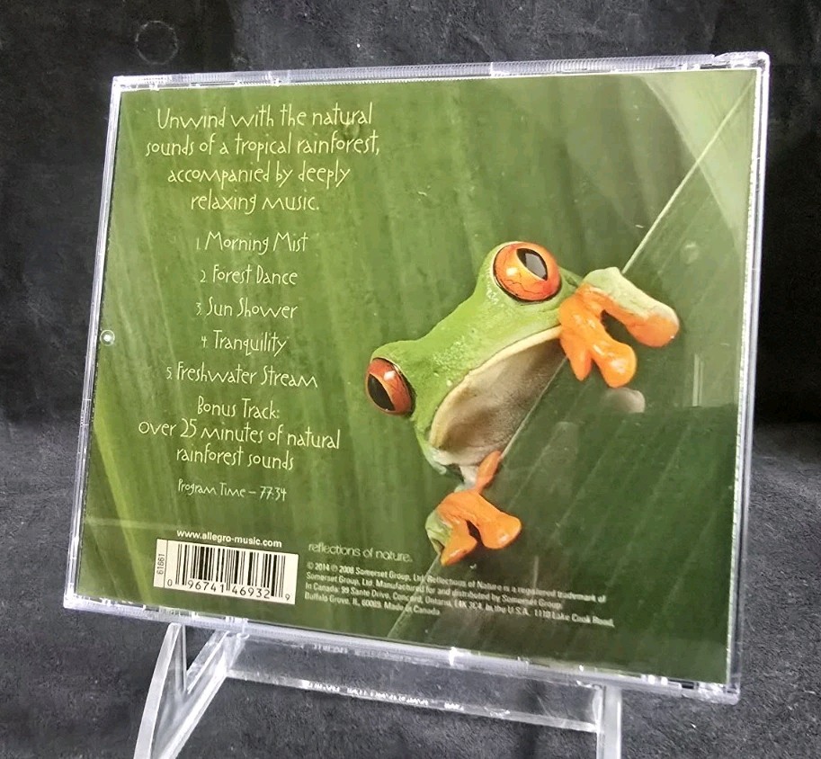 Rainforest Rhythms Relaxing Music and Nature Sounds (CD) 2008, Allegro Music