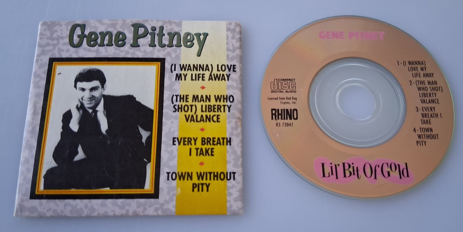 MINI 3" CD Lot of 4 - FRANKIE VALLI Lil Bit of Gold LIMITED RHINO CD3 GOLD DISC