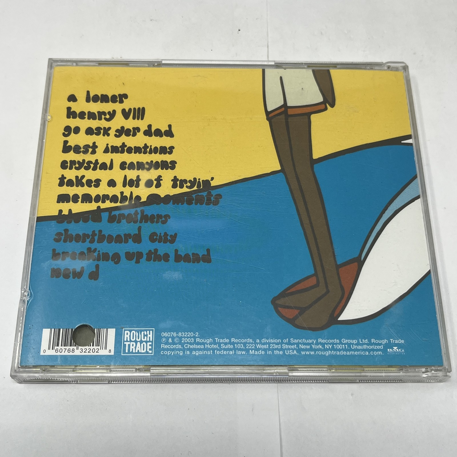Twice - Self Titled CD Rough Trade Records 2003 Indie Rock Pop USA Surf Art