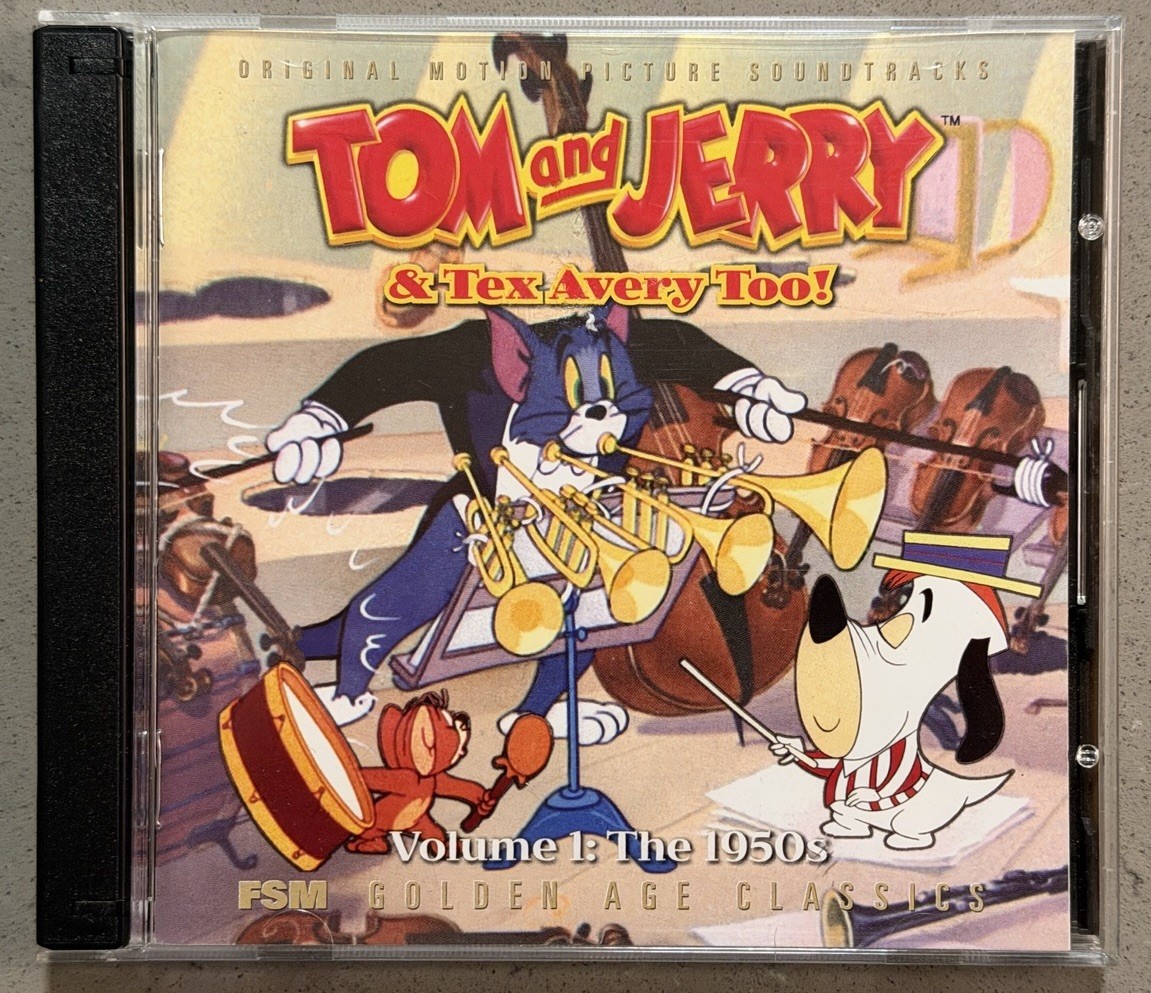 Tom and Jerry & Tex Avery Too Soundtrack CD - 1950's 25 tracks - Scott Bradley