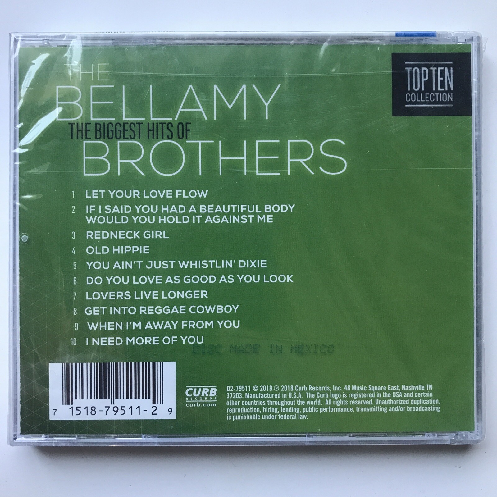 Biggest Hits Of The Bellamy Brothers (CD, 2018), 1970s, 1980s Country, Sealed
