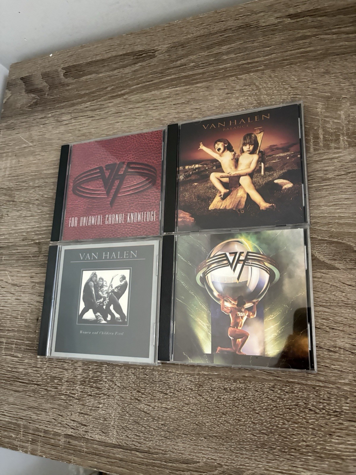 Van Halen 4 CD Lot - Balance, 5150, Carnal Knowledge, Women And Children First