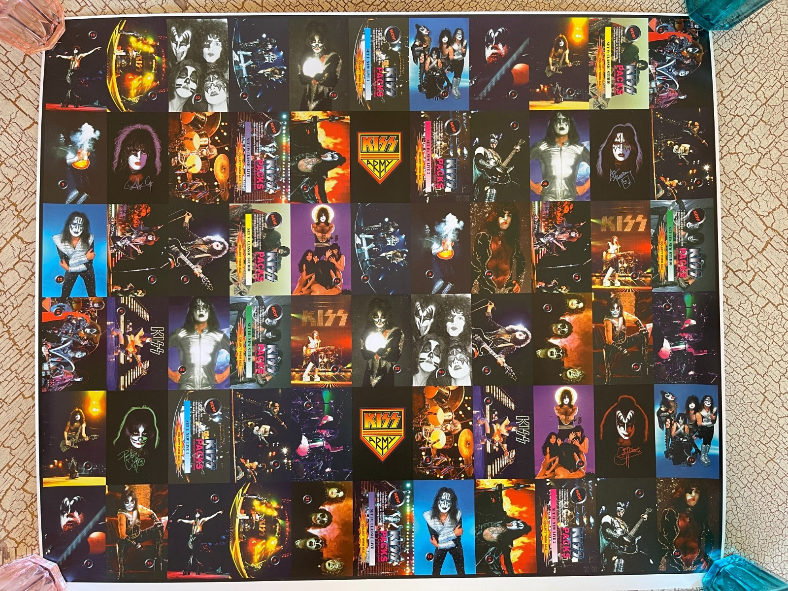 KISS 1998 Phone Cards Poster GENE SIMMONS Paul Stanley ACE FREHLEY Peter Criss