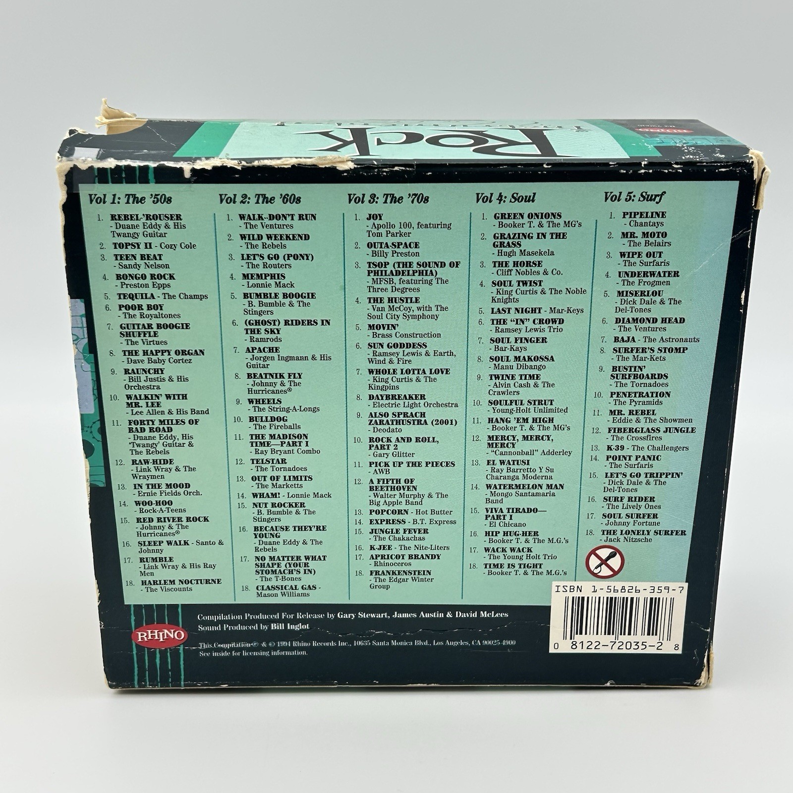Rock Instrumental Classics Volumes 1-5 [Complete Set] (CD Rhino) ~MINT Discs CIB