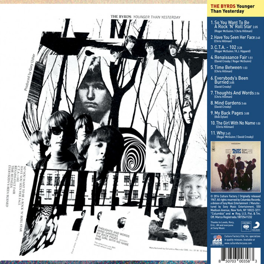 The Byrds ~ Younger Than Yesterday (1967) CD 2014 Culture Factory •• NEW ••