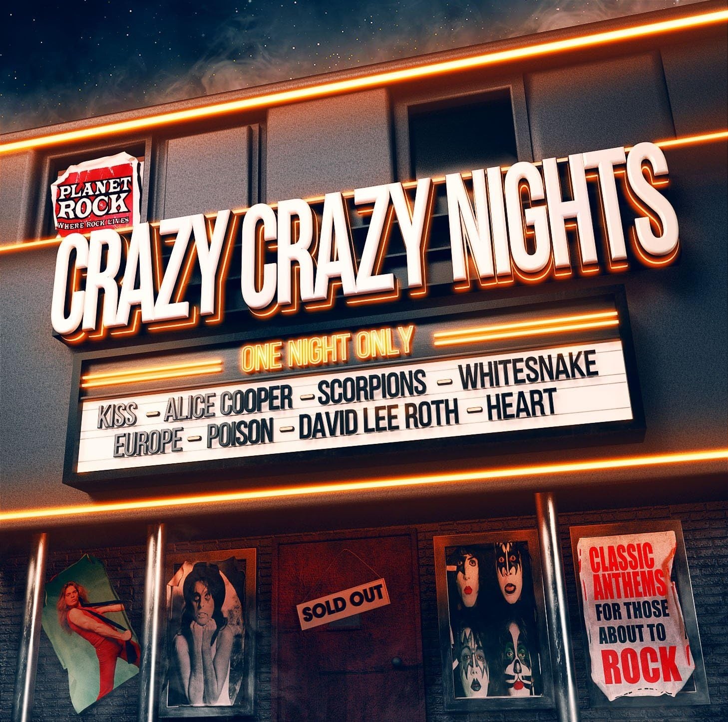 Crazy Crazy Nights New & Sealed 2xCD Set 1980s Eighties Hits Planet Rock