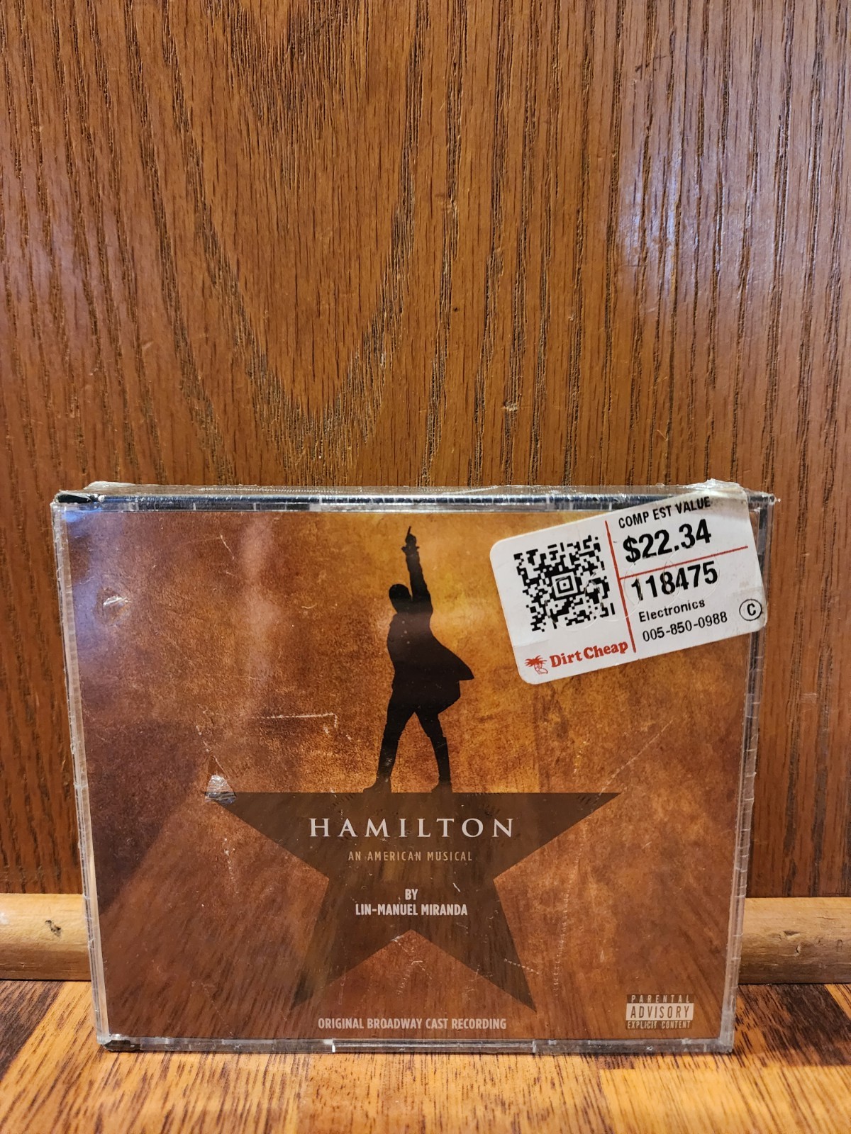 Atlantic Hamilton Original Broadway Cast Recording CD Musical Soundtrack 2015