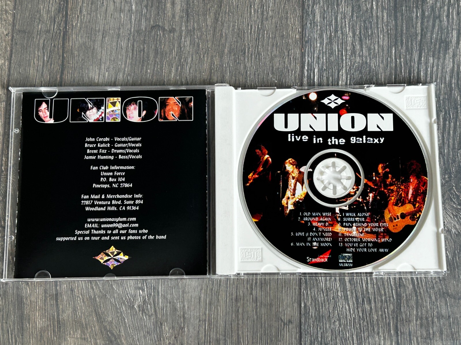 Kiss CD BRUCE KULICK Union Live In The Galaxy SIGNED AUTOGRAPH 1999 John Corabi