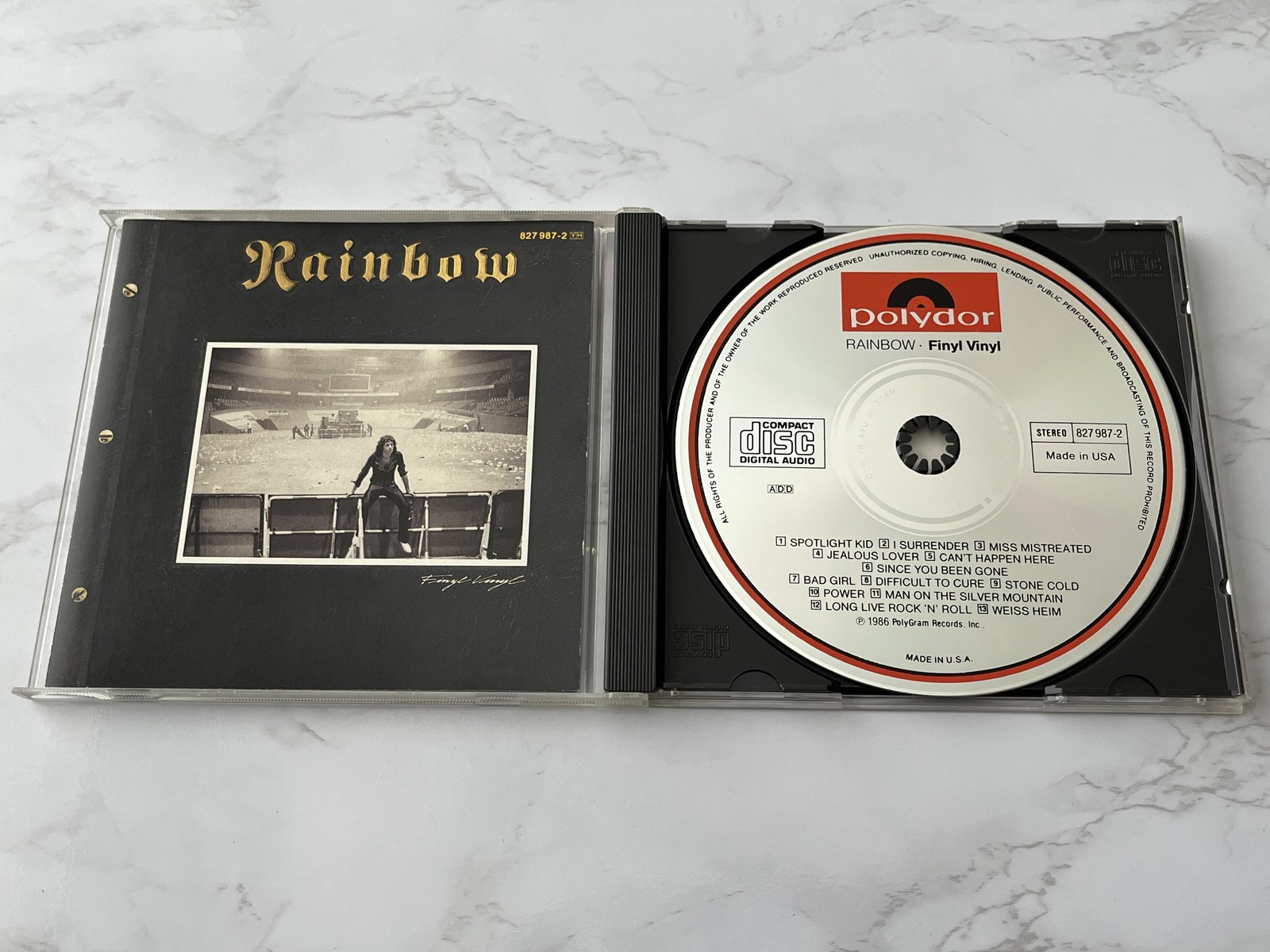 Rainbow Finyl Vinyl CD TARGET ERA! MADE IN USA BY PDO 1986 Polydor 827 987-2 OOP