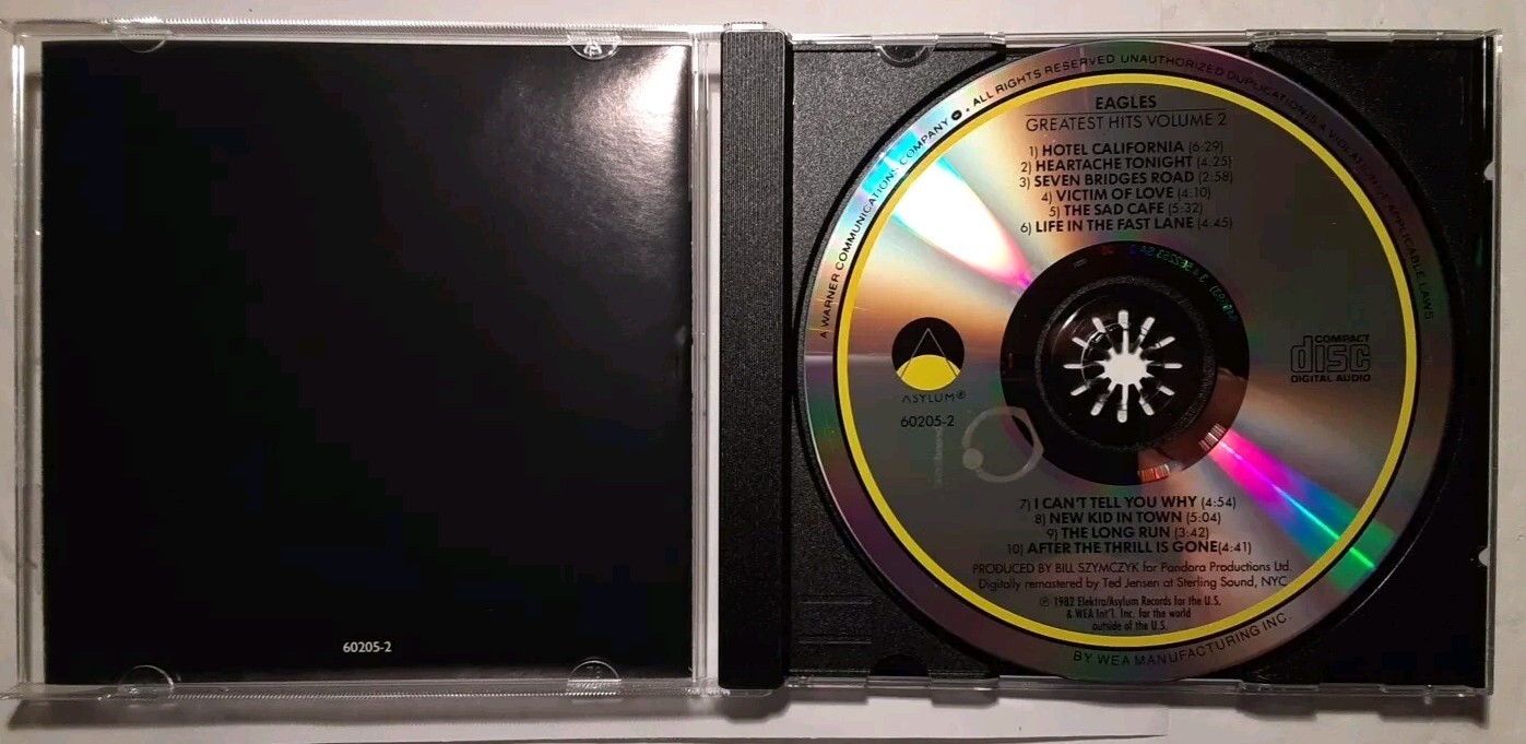 The Eagles Greatest Hits Volume 2 CD Very Good Condition Used Teasted