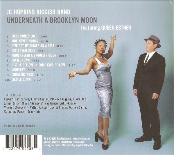 JC Hopkins Biggish Band Featuring Queen Esther - Underneath A Brooklyn Moon (CD,
