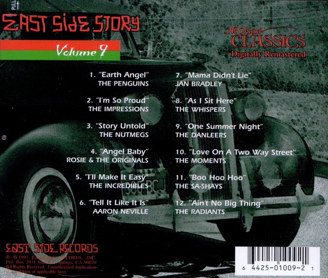 VARIOUS ARTISTS - EAST SIDE STORY, VOL. 9 NEW CD