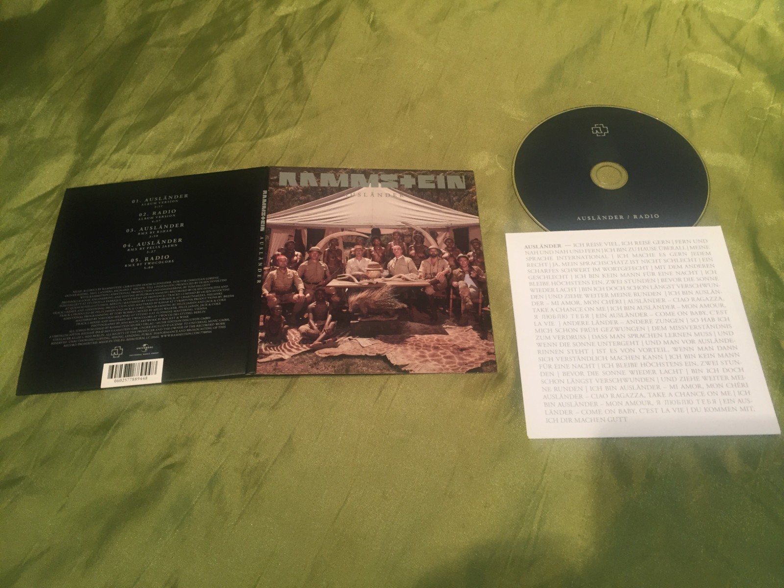 RAMMSTEIN Auslander UNIVERSAL MUSIC GROUP [GERMANY] 2019 CD MINT