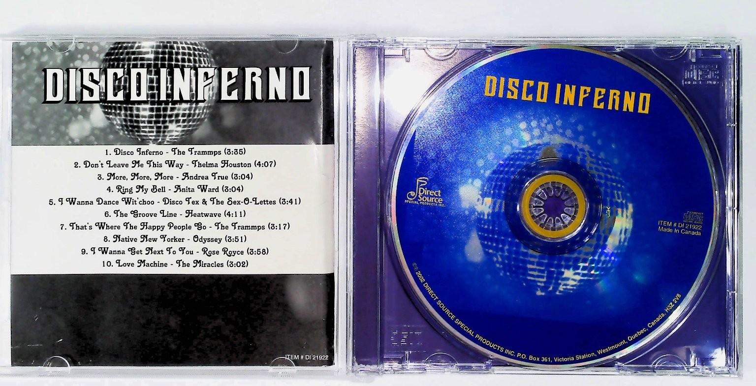 Disco Inferno CD 2002 Direct Source Special Products Inc. Disco Funk Soul Dance