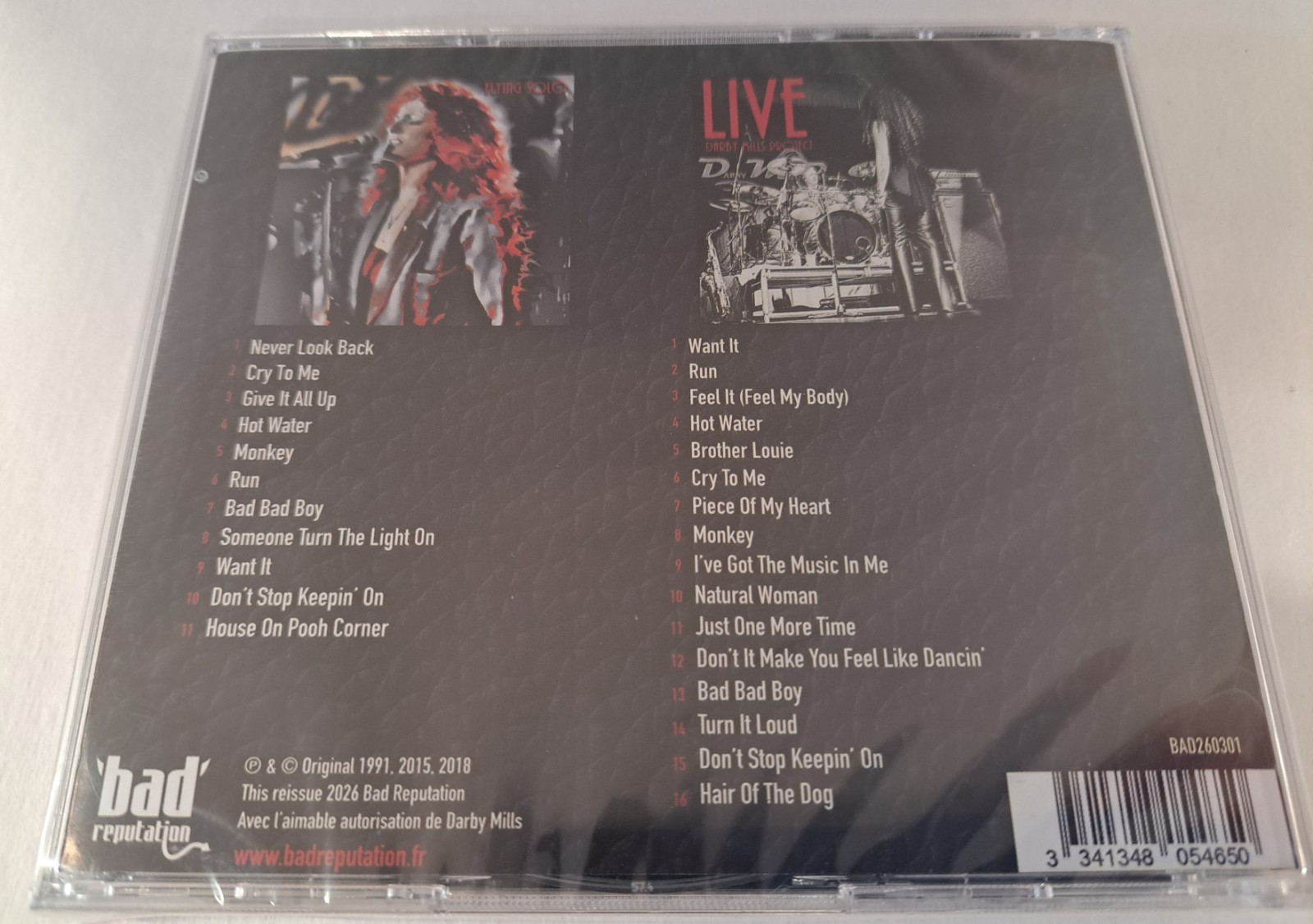 Darby Mills New 2 CD Flying Solo + Live Hard Rock Headpins The Unsung Heroes