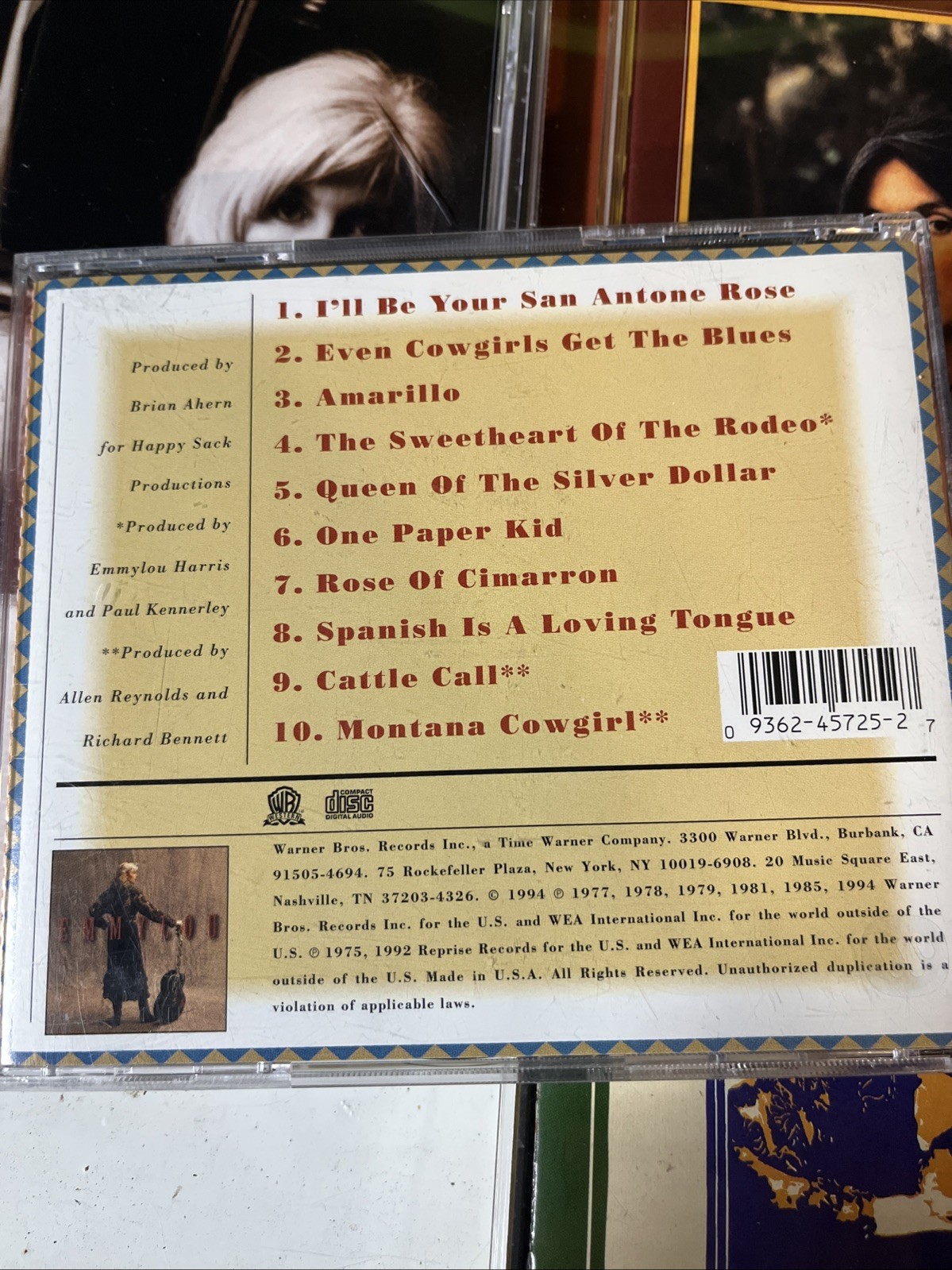 Emmylou Harris 17 CD Lot with Mark Knopfler Linda Ronstadt Dolly Parton - VG