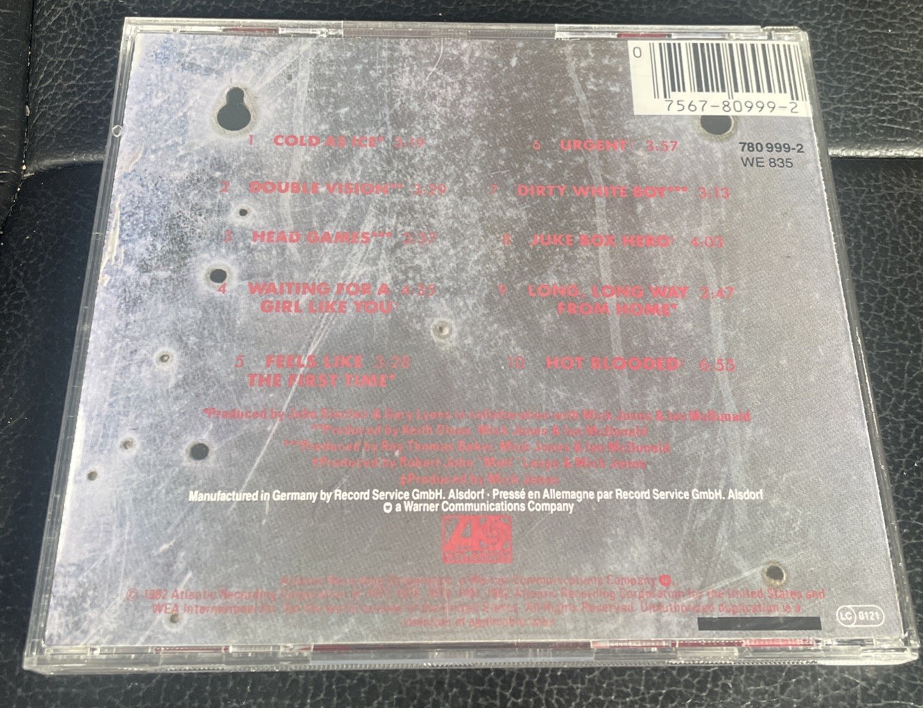 Foreigner - Records - 10 Track Atlantic Records Ex Cond CD
