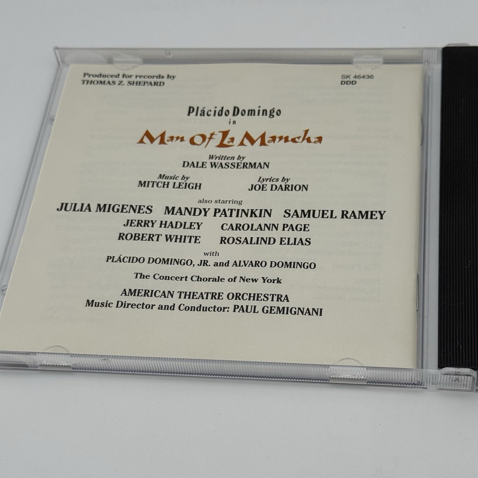 Leigh: Man of La Mancha by Plácido Domingo 1996 (Tenor Vocals) (CD) VGC