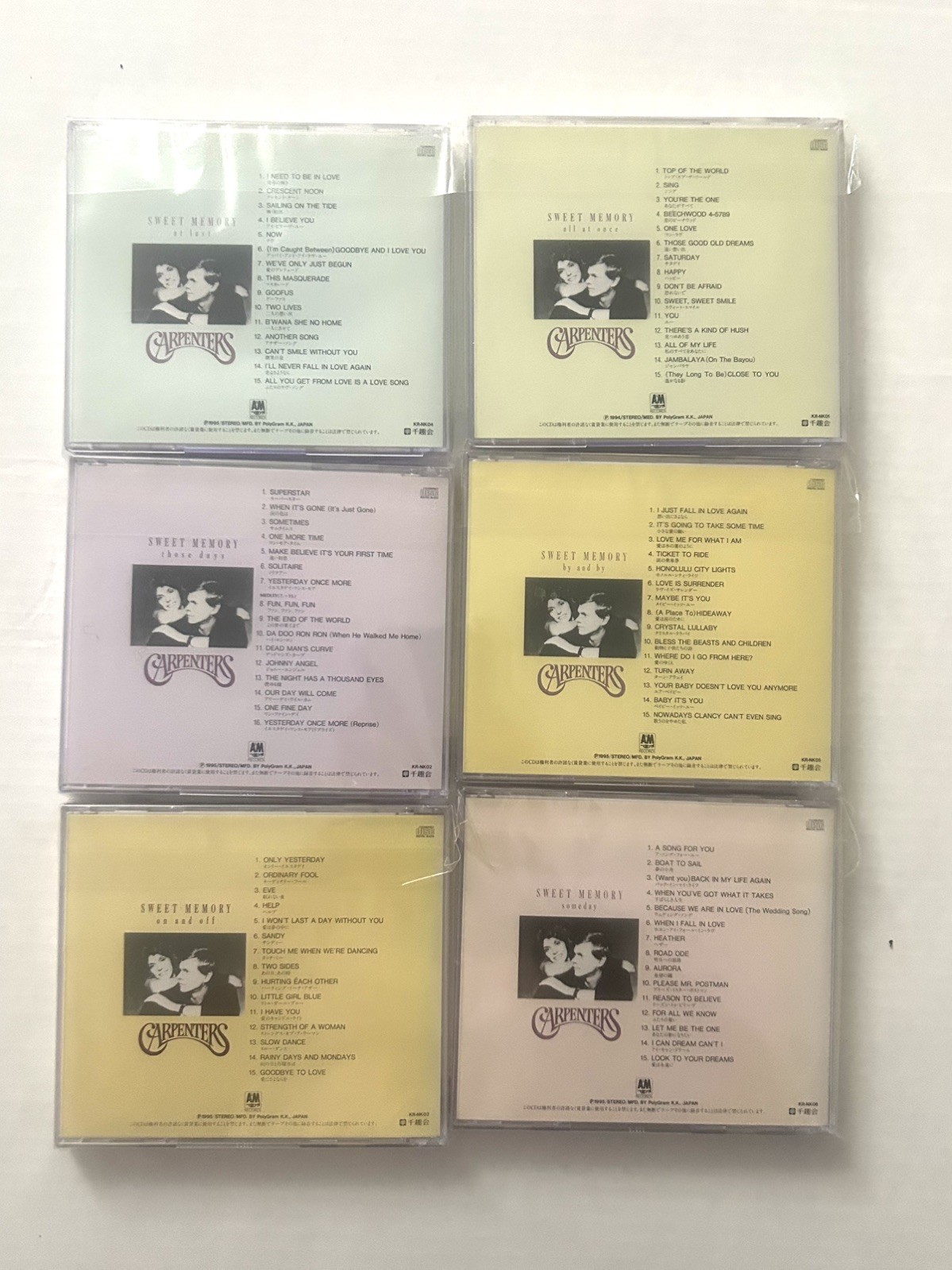 Carpenters - Sweet Memory - CD Collection - Very Rare Japanese Edition