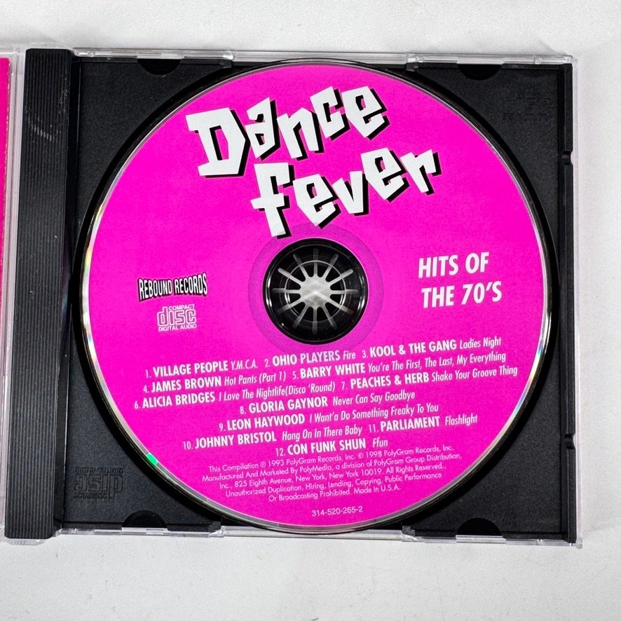Dance Fever - Hits of the 70's CD 1998 Disco Funk Soul Rebound Records