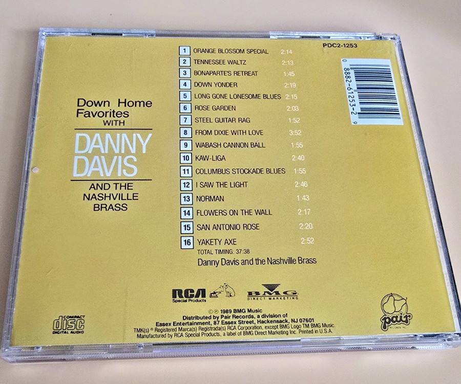Danny Davis – Down Home Favorites CD 1989 Double Play Disk Album Jewel Case