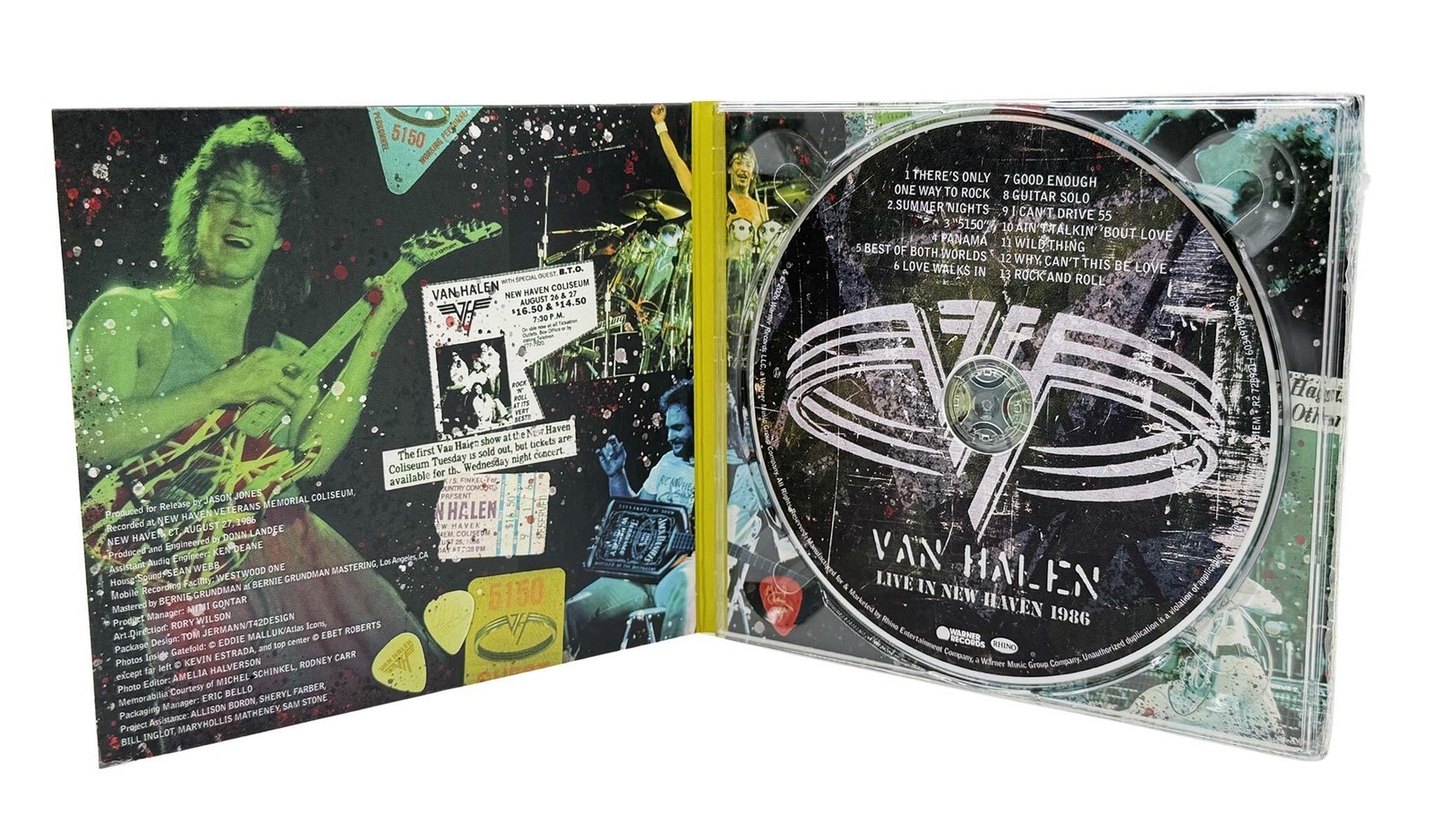 Van Halen – Live in New Haven 1986 (CD) + Free Holographic Sticker - New