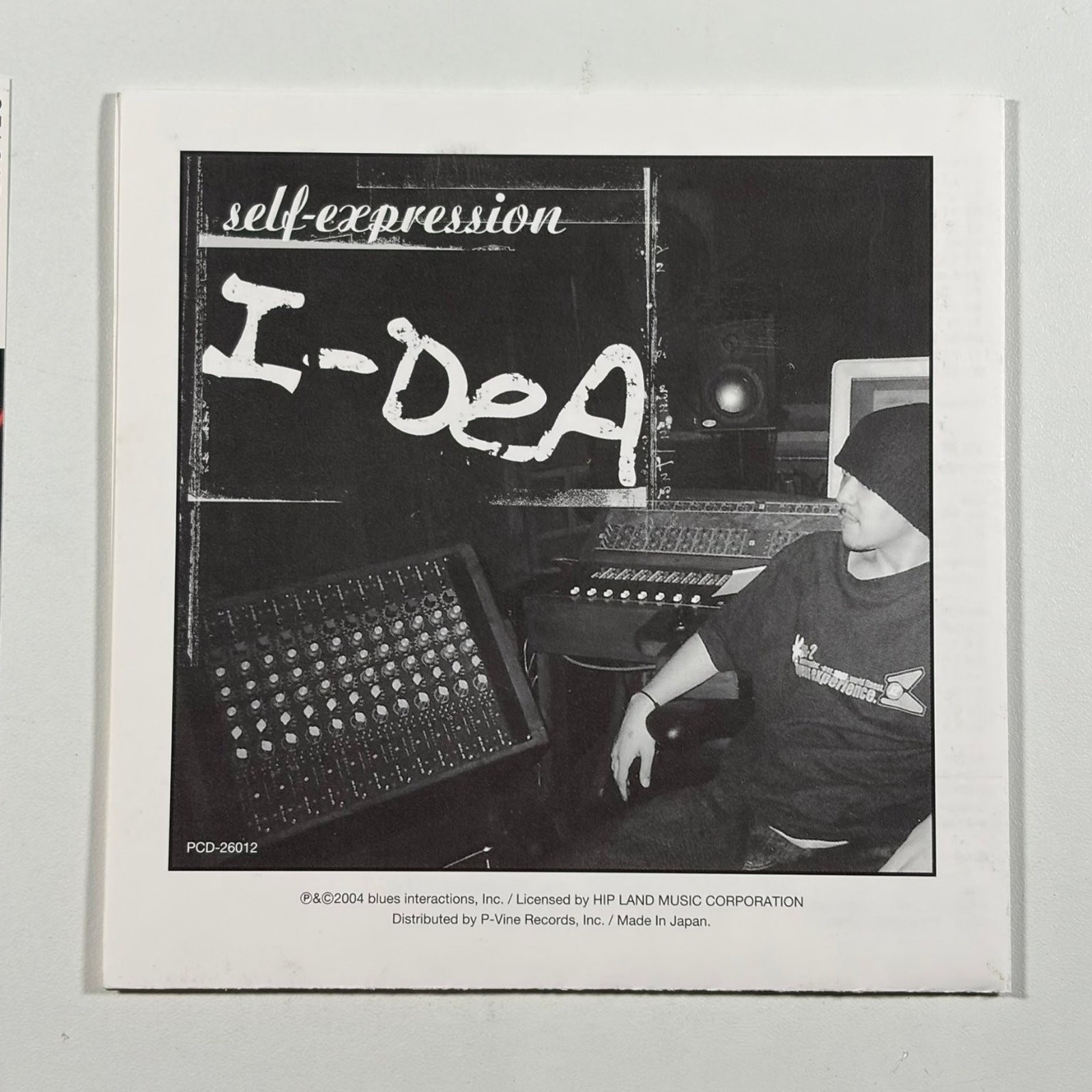 I-DeA – self-expression CD 2004 Japanese Hip Hop Rap P-Vine Records