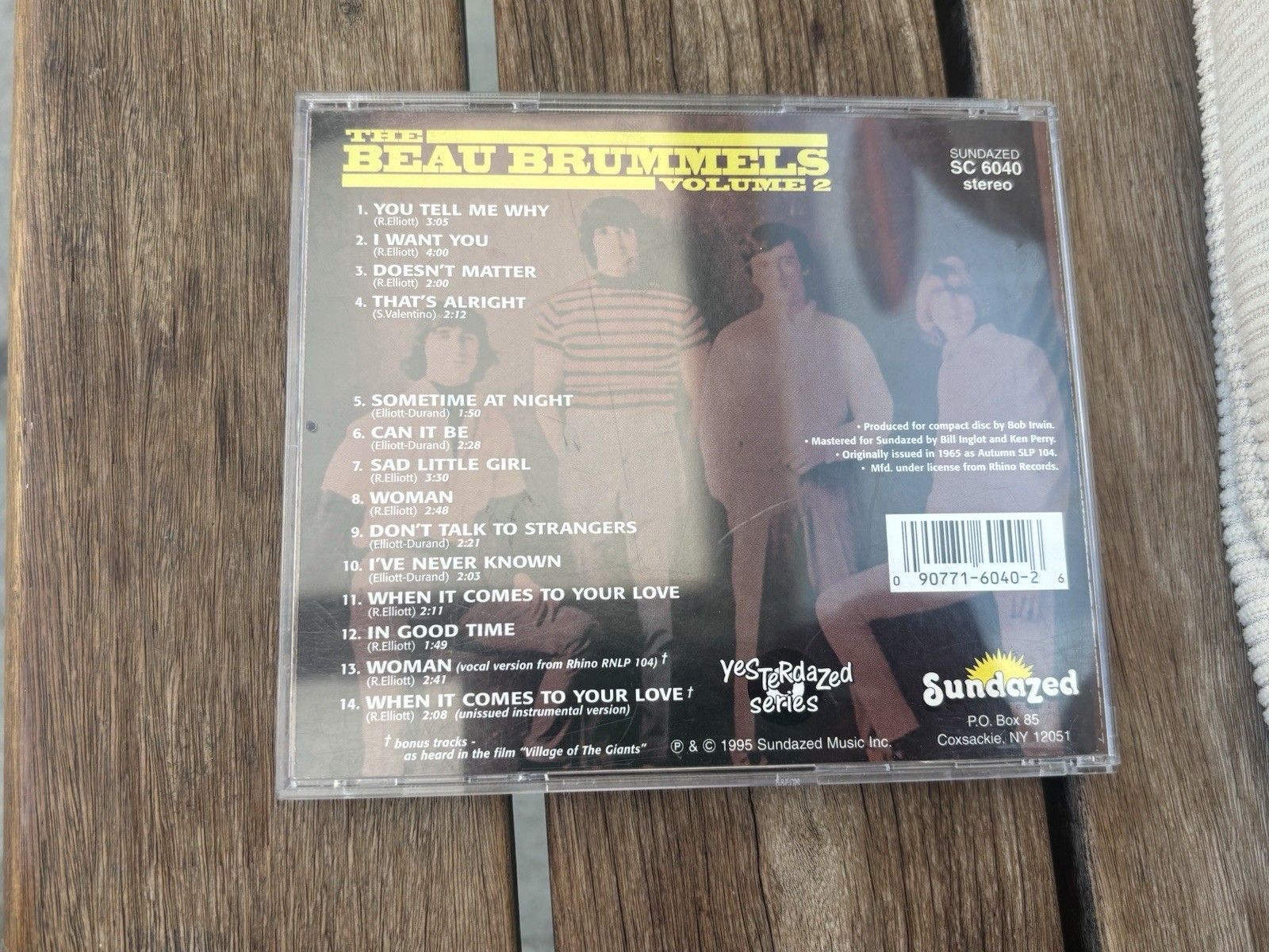 The Beau Brummels, Vol. 2 by The Beau Brummels (CD, Mar-1995, Sundazed) LIKE NEW