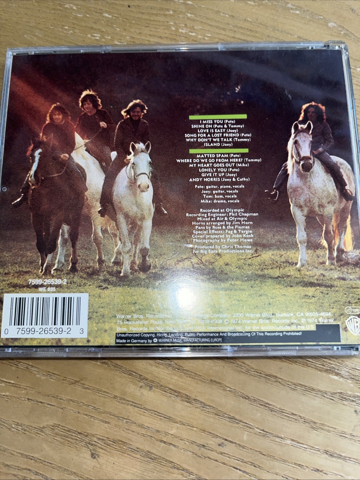 Badfinger Warner Bros. Germany CD “For Love Or Money” 1974
