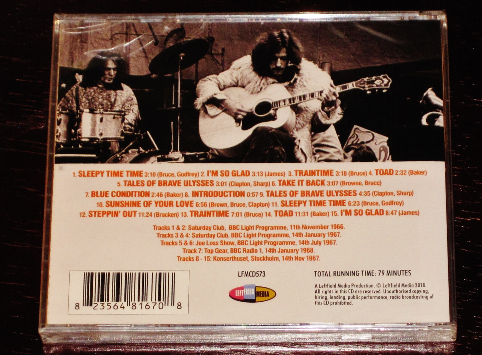 Cream: The Lost Broadcasts - London + Stockholm 1967 CD 2018 Leftfield UK NEW