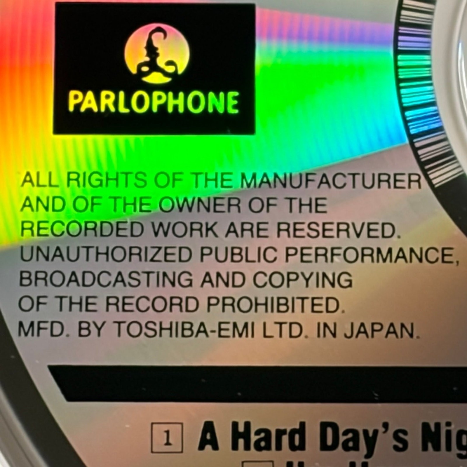 The Beatles – A Hard Day's Night CD 1993 Japan Import Pop Rock Parlophone