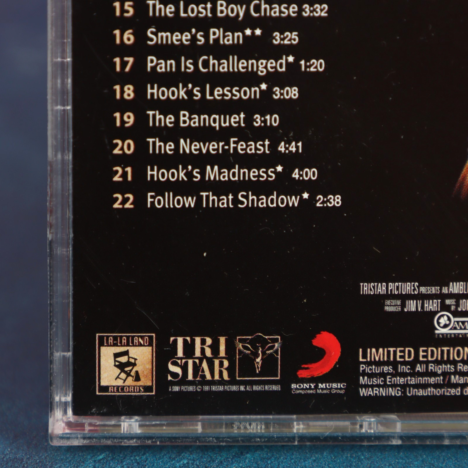 John Williams Hook Soundtrack 2-CD Set LE 5000 La-La Land Records 2012 Pre-Owned