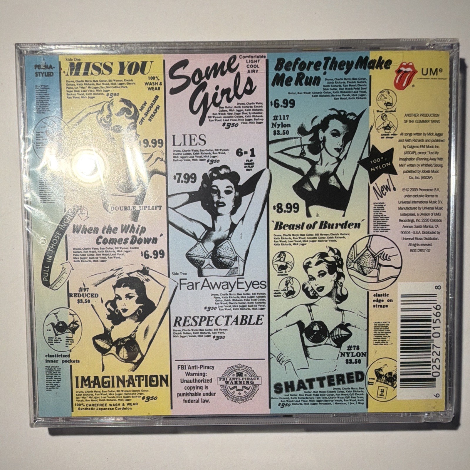 The Rolling Stones Some Girls UMe 2009 Rock Pop Album CD