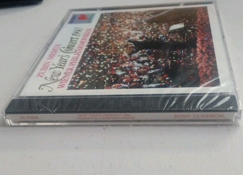 ZUBIN MEHTA New Year's Concert Wiener Philharmoniker Sony Classical CD 1990 NEW