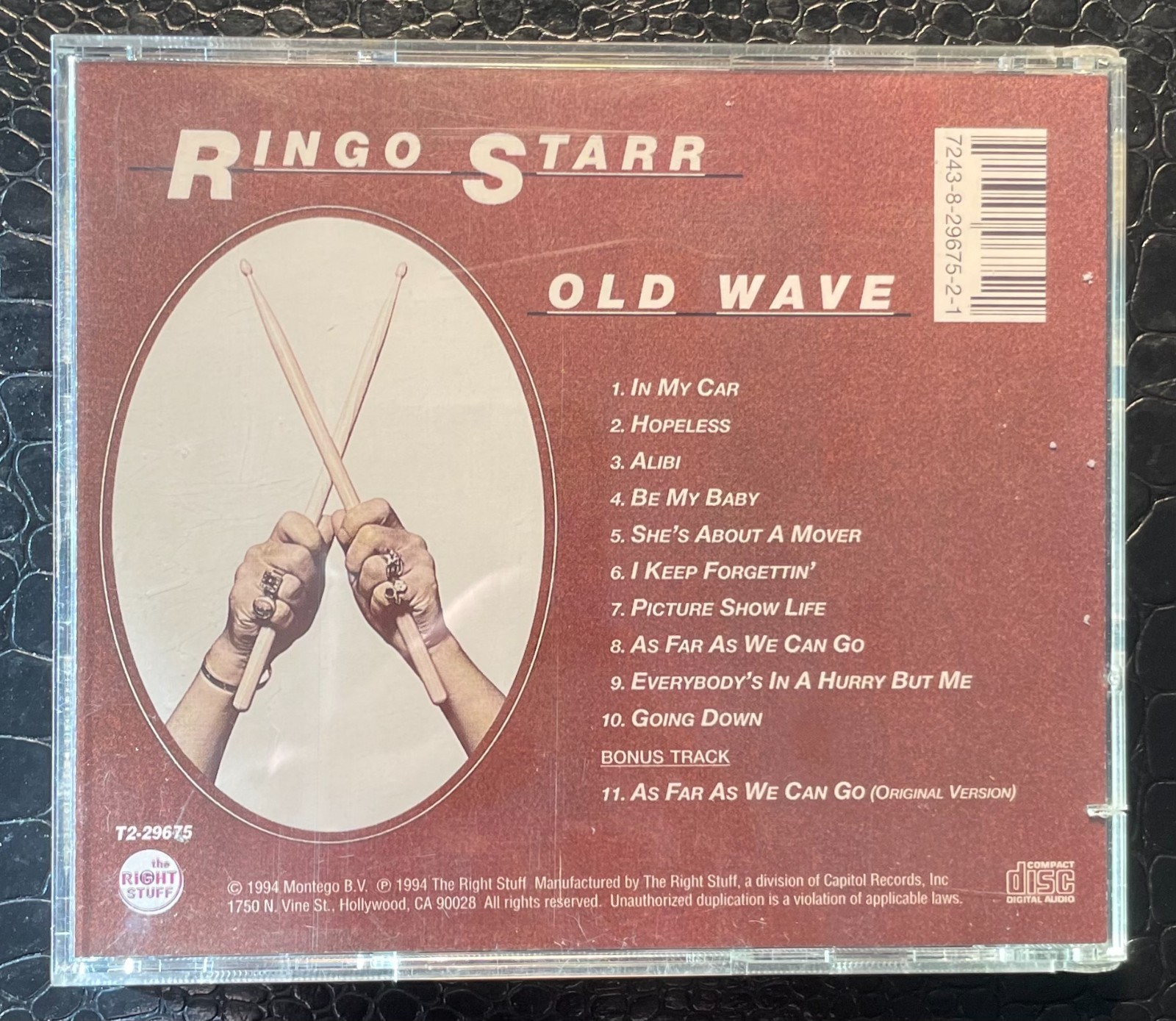RINGO STARR Old Wave JOE WALSH ERIC CLAPTON GARY BROOKER The Right Stuff M/NM CD