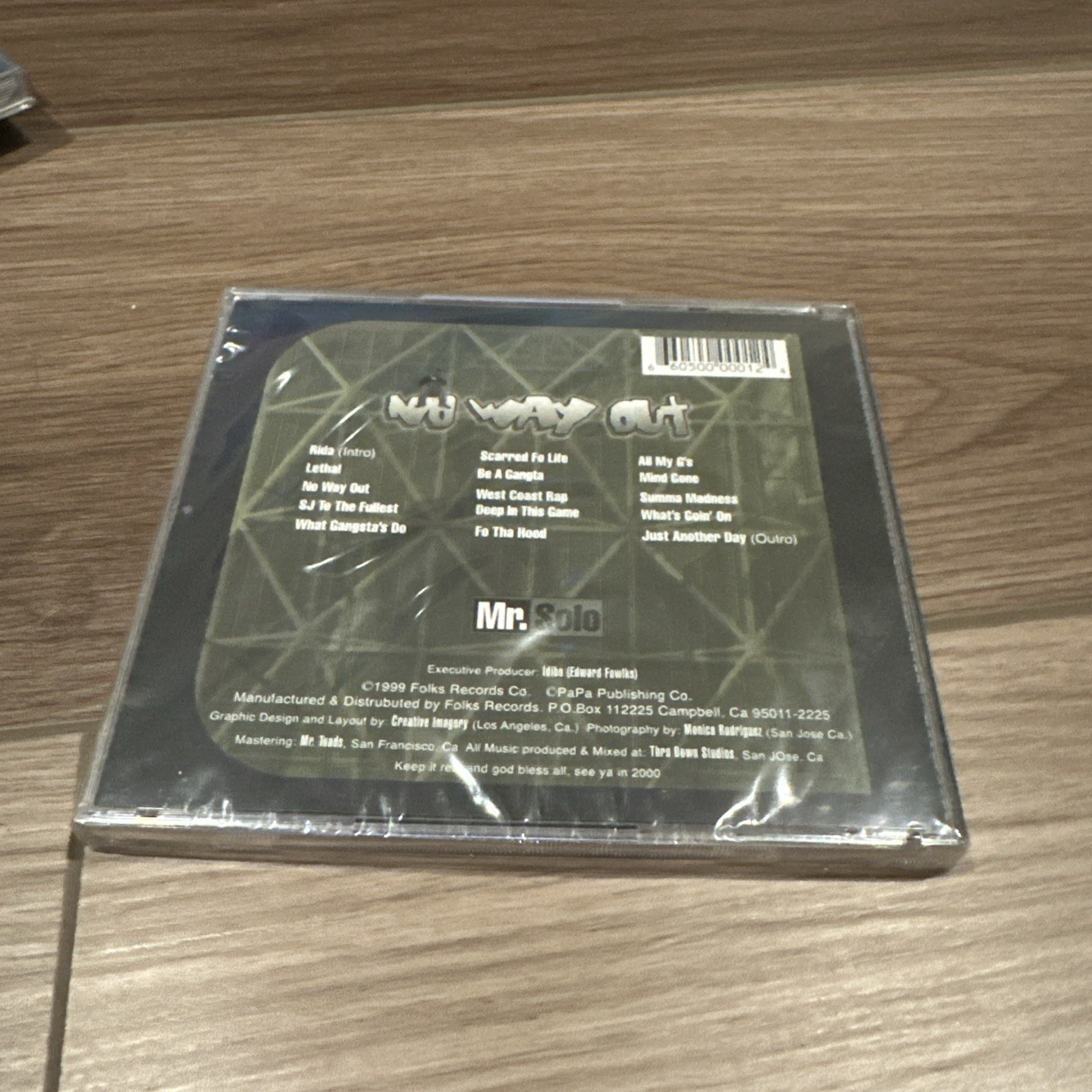 MR SOLO NO WAY OUT MOST LOON 007 GOON SQUAD G-ROCK SAN JOSE CALI BAY RAP RARE