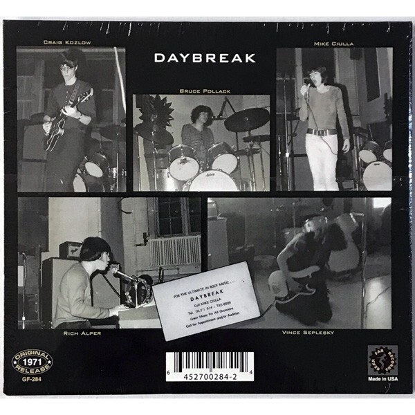 DAYBREAK CD 1971 ultra rare U.S. hard rock garage psych reissue new