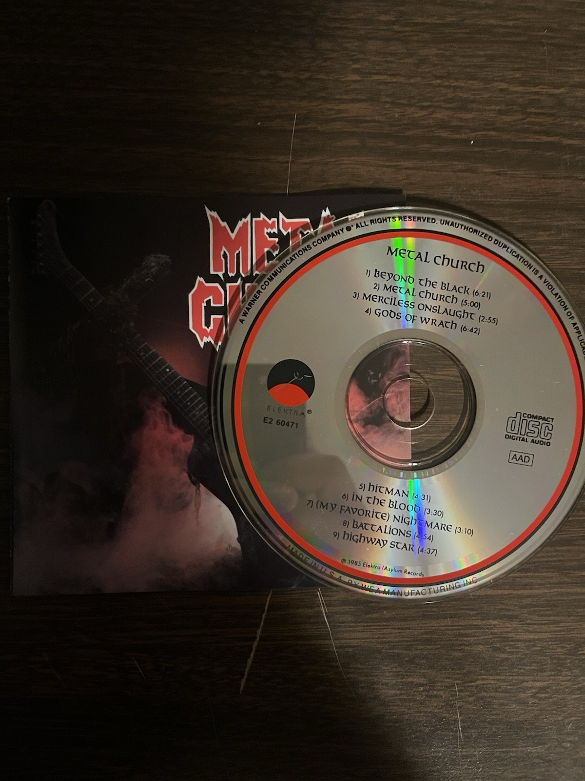 Metal Church Metal Church CD 1985 Elektra/Asylum Records E2 60471 Tested