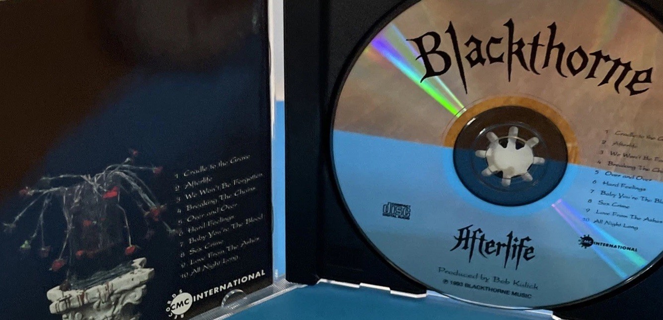 Blackthorne – Afterlife CD 1st Canada press rainbow msg alcatrazz murderer's row