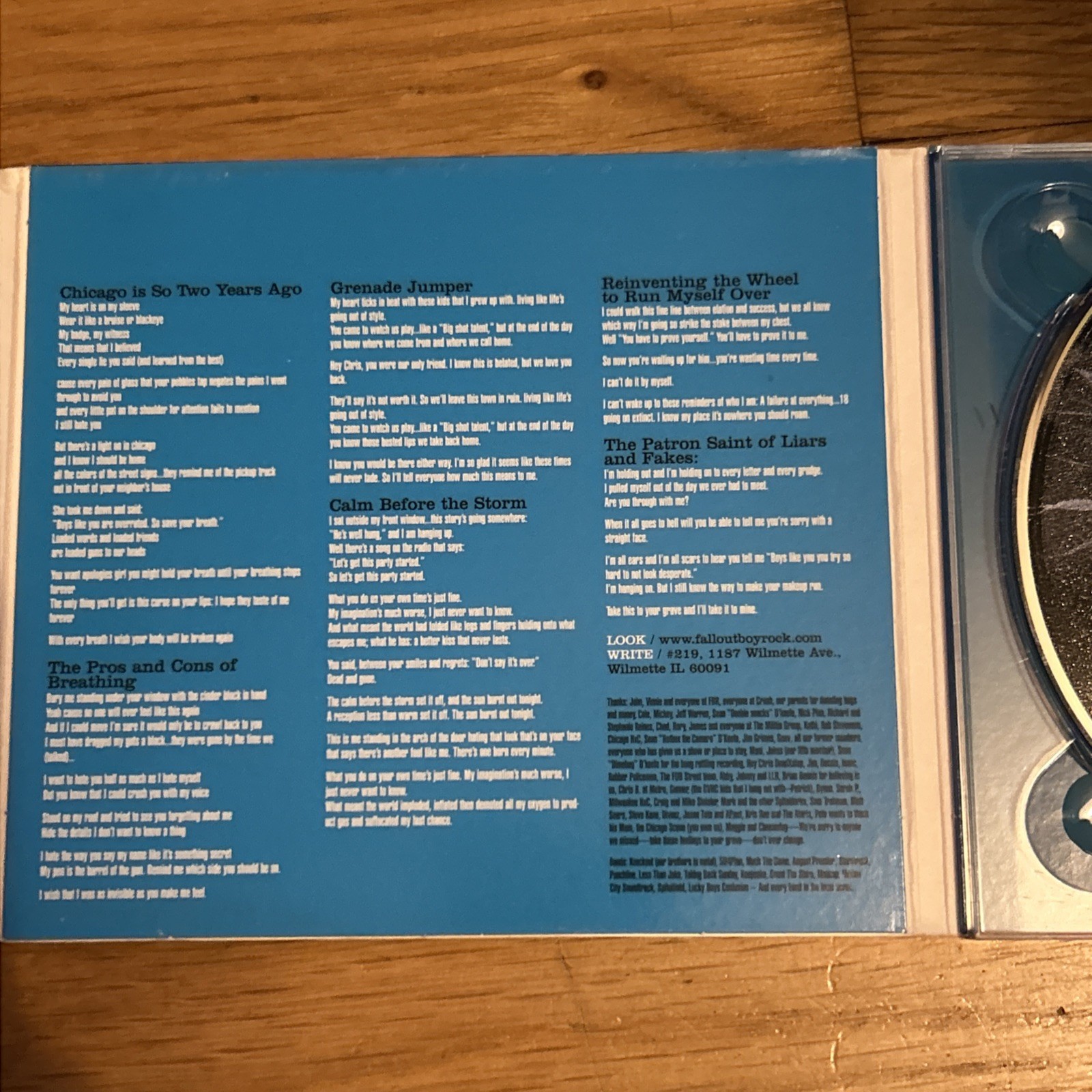 Fall Out Boy Take This To Your Grave CD 2003 Digipak Fueled By Ramen Rare OOP