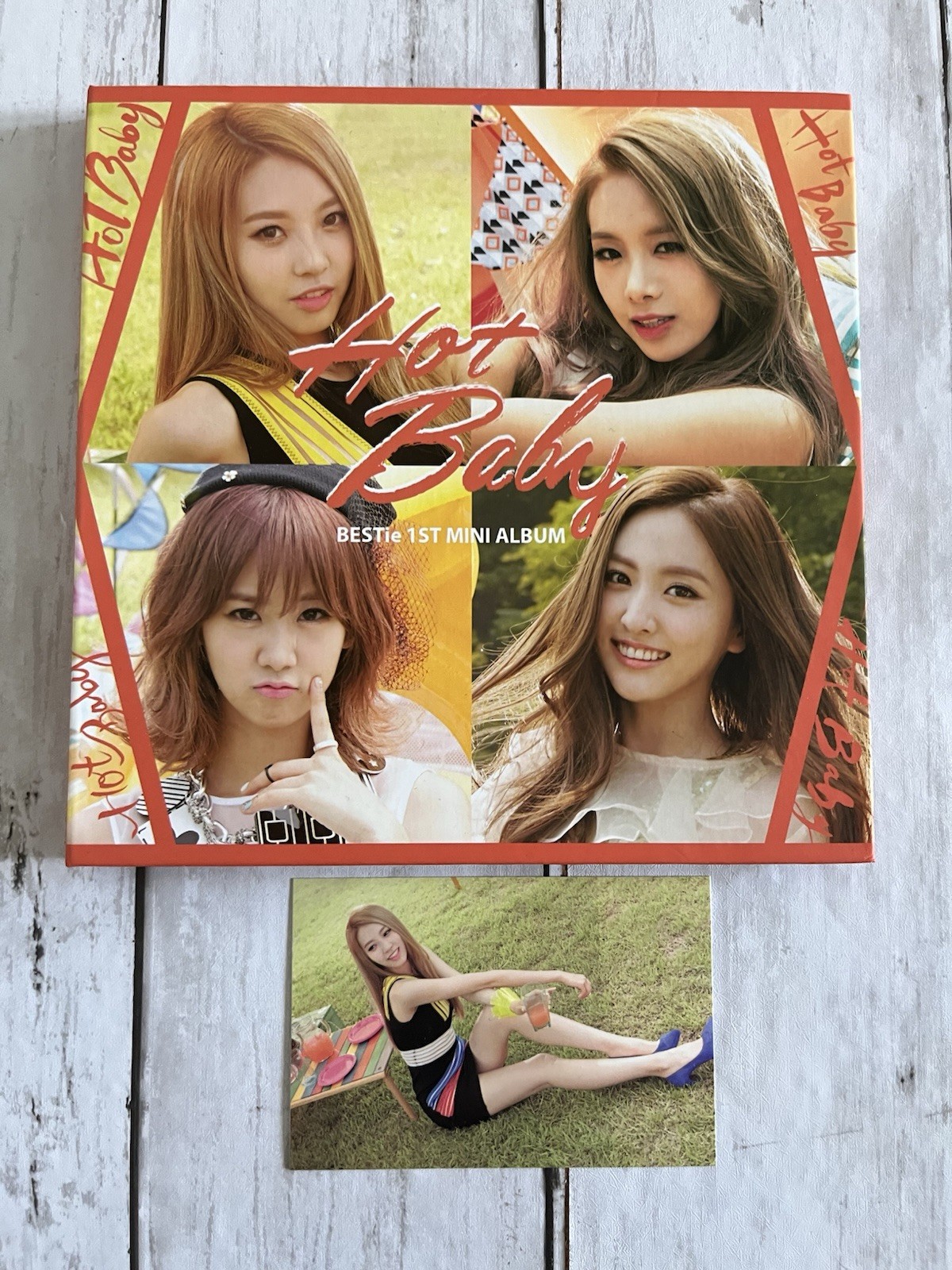 BESTie 1st Mini Album - Hot Baby 2014 K-POP Da Hye Photocard