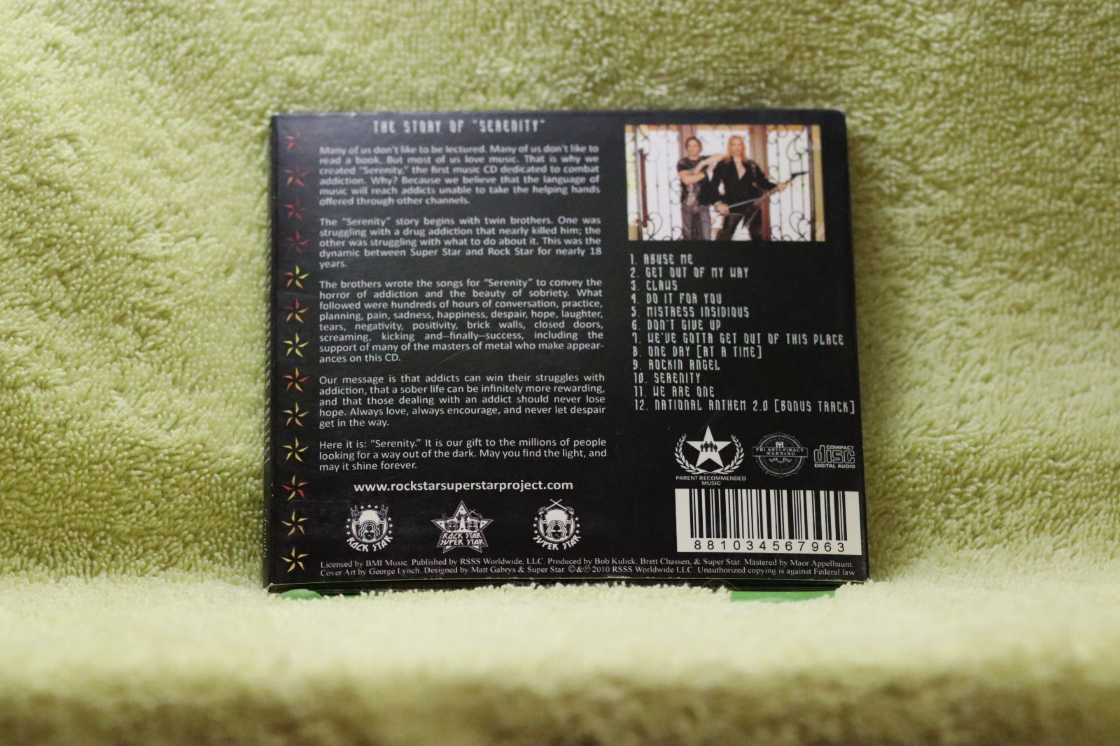 Serenity by Rockstar Superstar Project (CD, 2010, RSSS)