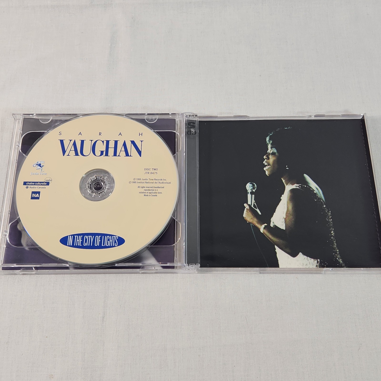 Sarah Vaughan - In The City Of Lights (2 CD Import 1999) Vocal Jazz NM FREE Ship