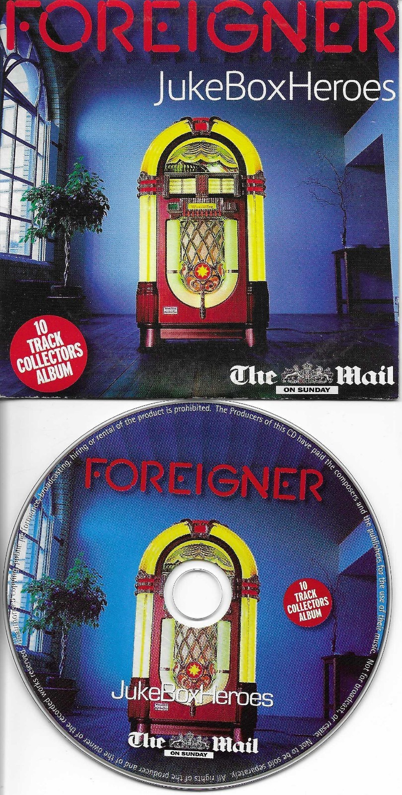 Lou Gramm FOREIGNER Limited HITS 10Trx Europe NEWSPAPER PROMO CD USA seller 2008